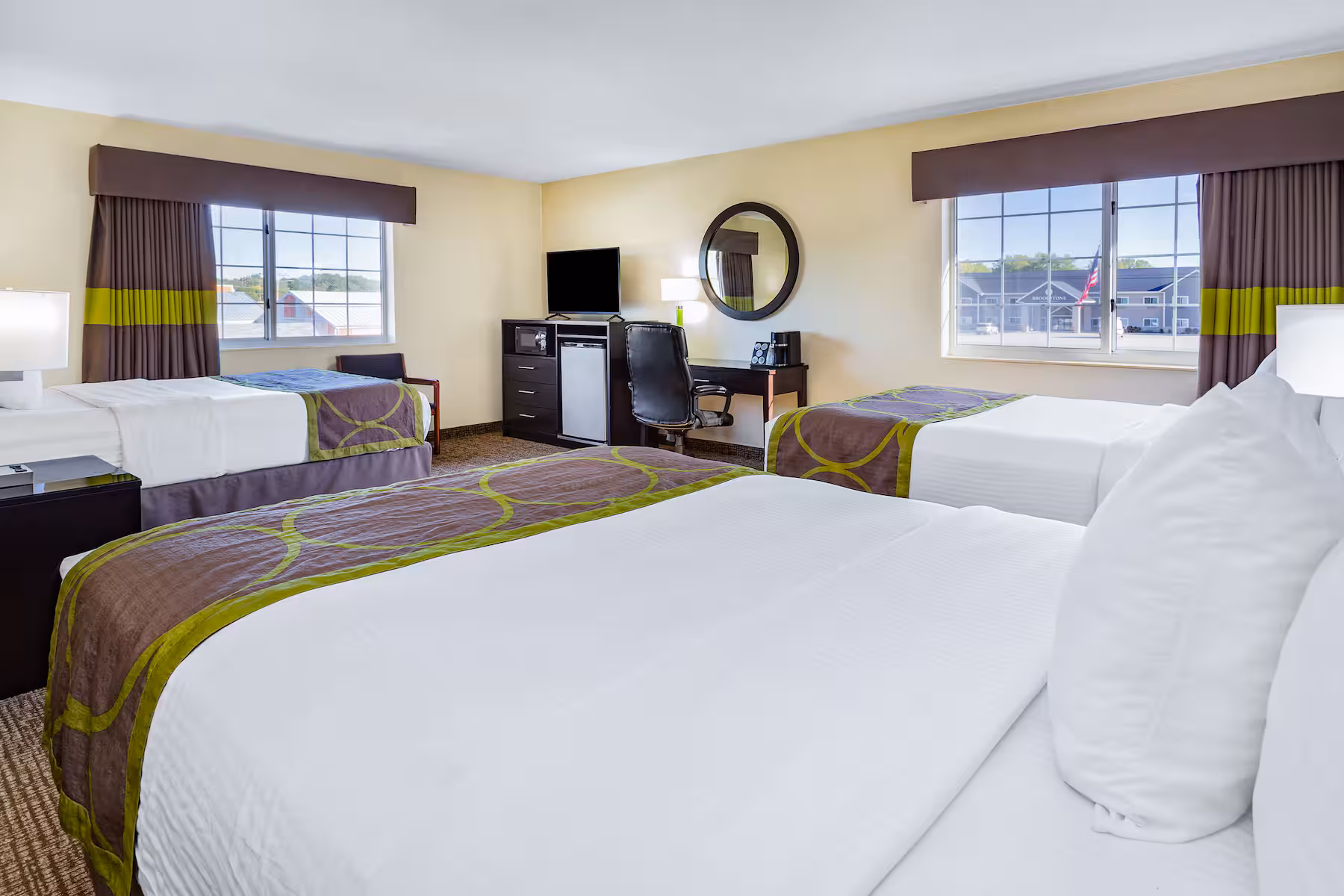 Three Queen room with three queen beds
